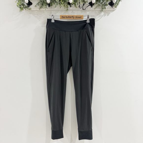 Athleta Soho Jogger pants Grey Size 8 Athletic Workout Gym mm9039 - Picture 1 of 4